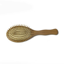 Gros logo personnalisé manche en bois brosse à cheveux pour les femmes